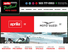 Tablet Screenshot of motoguzziportland.com
